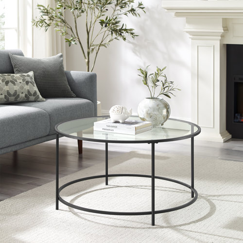 Zipcode Design™ Doynton Glass Top Coffee Table & Reviews | Wayfair